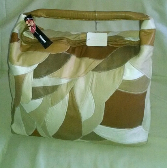 Vintage Rare Patchwork leather large handbag - Picture 3 of 13